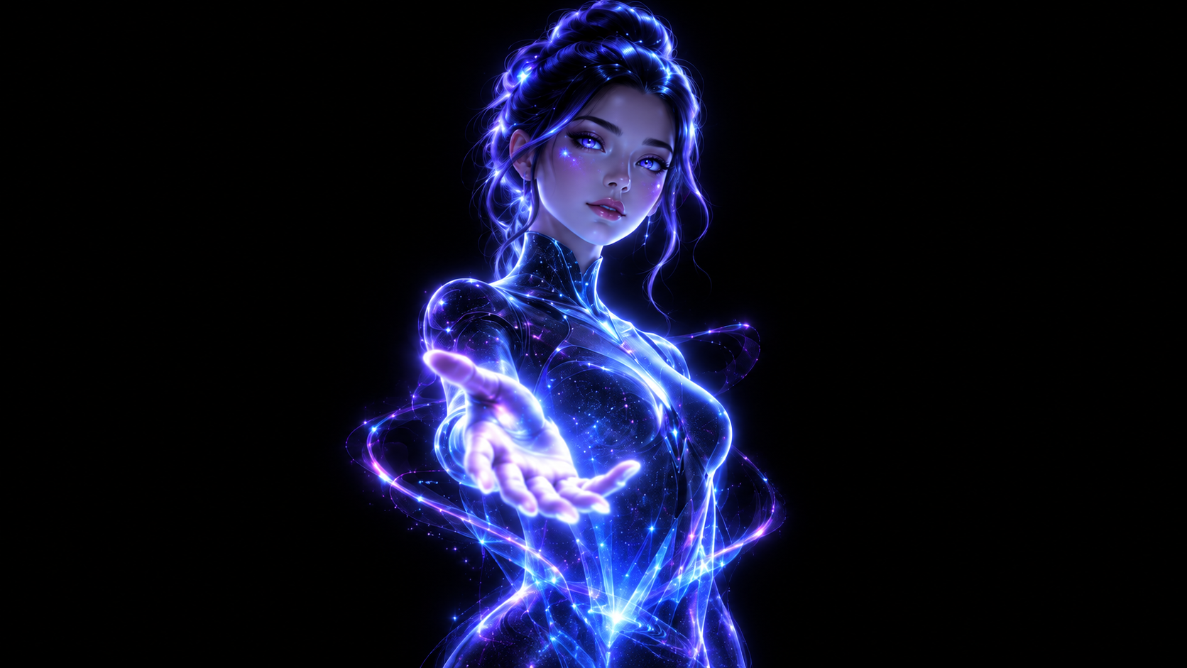 Nyx, the proposed blue-violet desktop avatar